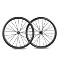 700C Carbon Spoke Wheelsets Carbon Wheelset 40C Paintless Surface Ceramic Bearing Hub Disc Brake Center Lock 100*12 142*12