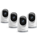 GNCC Quad HD 2K Wired Indoor Wifi Camera Digital - 360° View, 10X Zoom, Day/Night Vision, 2-Way Audio, Motion Detection, 2.4G Wifi, Local Sd/Cloud Storage, AC Power (100-240V), Works with Alexa & Google Home (Baby Monitor)