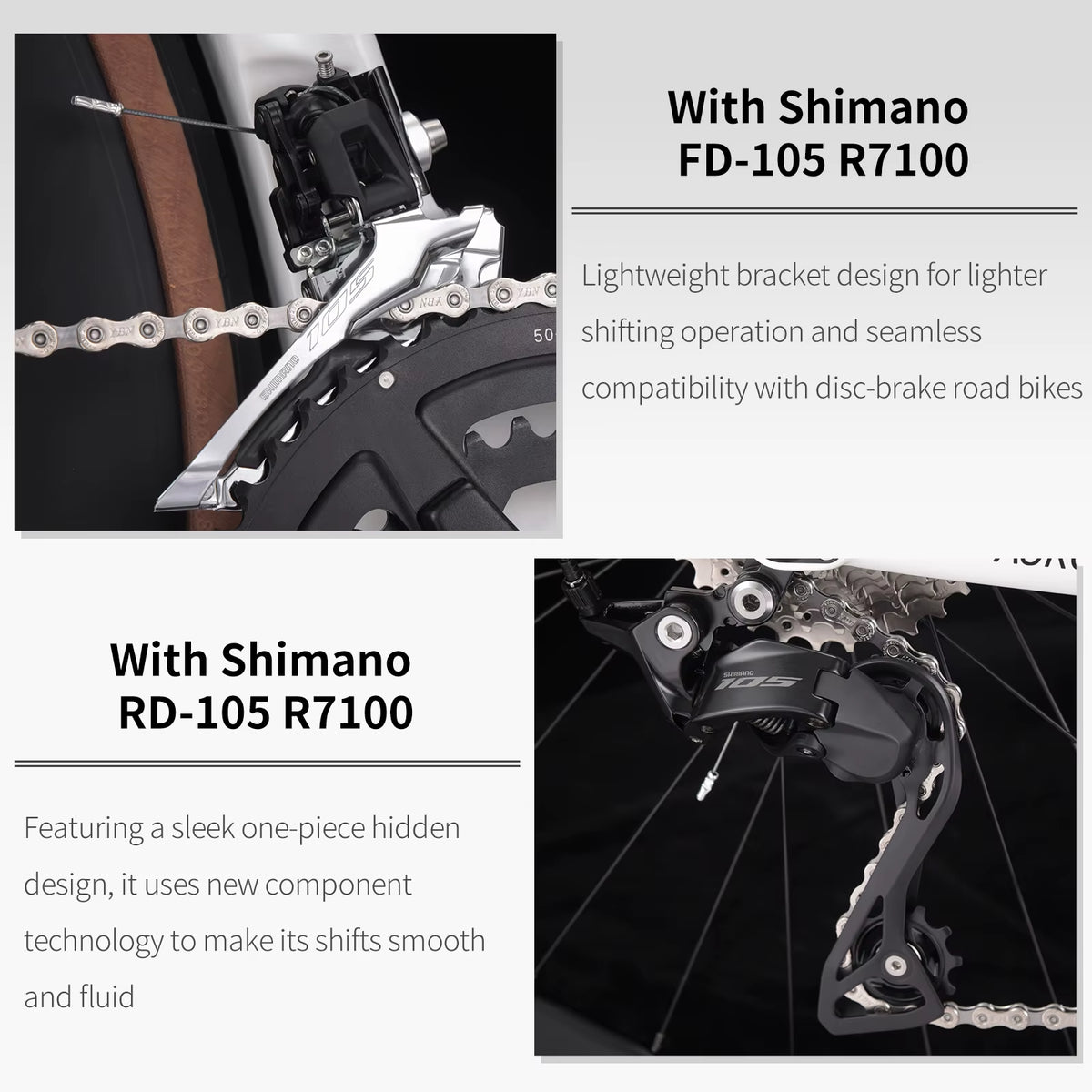 Ships from US  R08-7120 24 Speed Road Bike Full Carbon Road Bike with SHIMAN0 105 R7120 2*12 Group Sets
