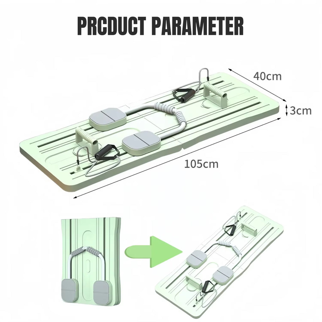 Abdominal Exercise Board Fitness Board Automatic Rebound Leg & Arm Toner Multifunctional Pilates Reformer Set Fitness Equipment