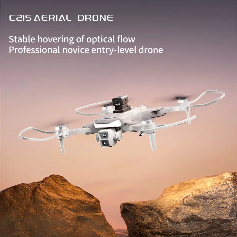 C21S Ultra 2026 Foldable GPS Drone, 4K UHD EIS Camera, 5G FPV, GPS Auto Return, Intelligent Obstacle Avoidance, Optical Flow Hover, 360° Flip, Dual Batteries – Easy-To-Fly Drone for Beginners & Adults