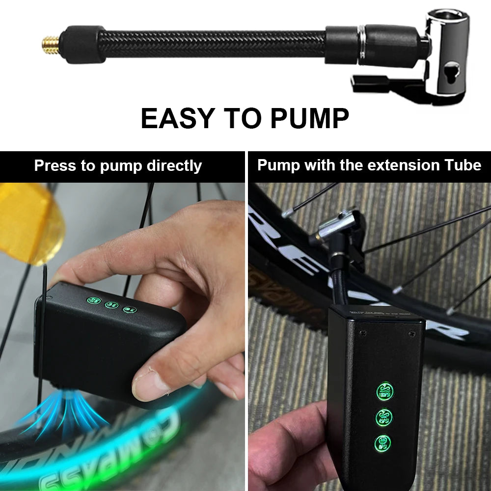 Experience Ultimate Convenience with the Toptrek 100Psi Mini Electric Air Pump – Your Portable Solution for Fast Inflation!