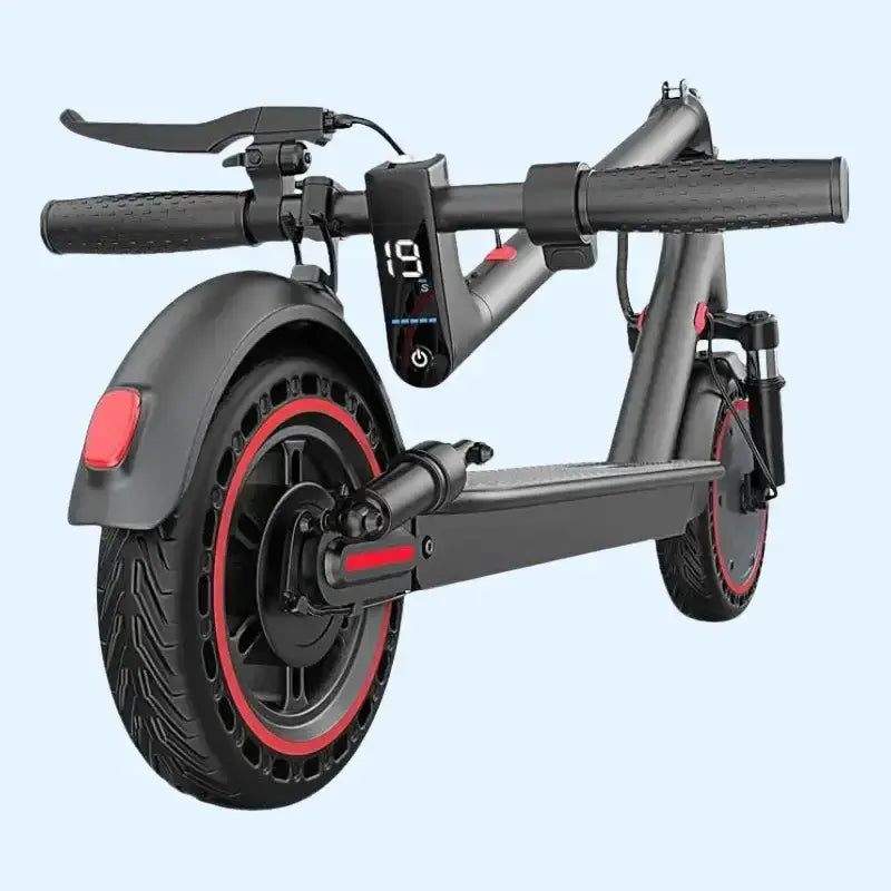 【Aopo】Adult Electric Scooter, 350W/500W Motor, 8.5/10" Solid Tire Grip, 19/22MPH Speed, Dual-Suspension, Dual Brake Safety, Aluminum Alloy, Certified Foldable, Compact Lightweight, App Control, LED Display & Brake Tail Light, Commuting Kick Scooter