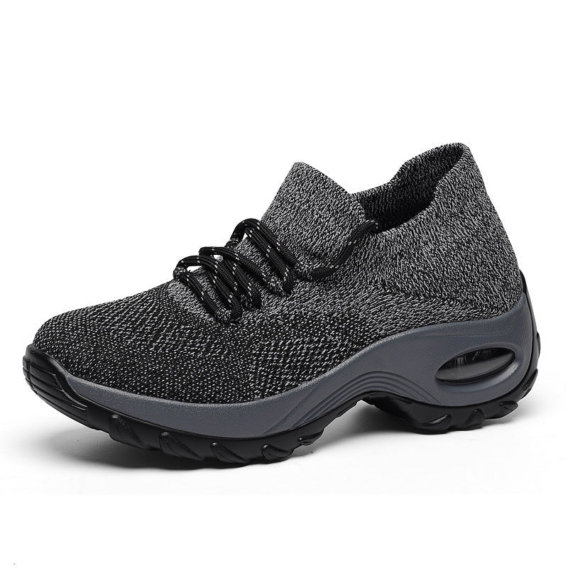 Sports Shoes Women Flying Knit Socks Shoes Shaking Shoes
