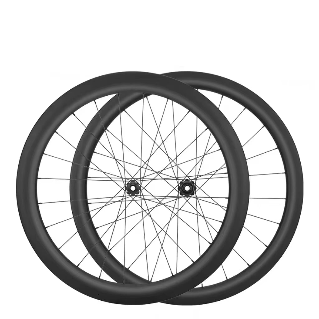 Carbon Bike 700C 50Mm 45Mm Clincher Bicycle Wheel Disc Brake Powerway Hub Bicycle Wheels UD Surface