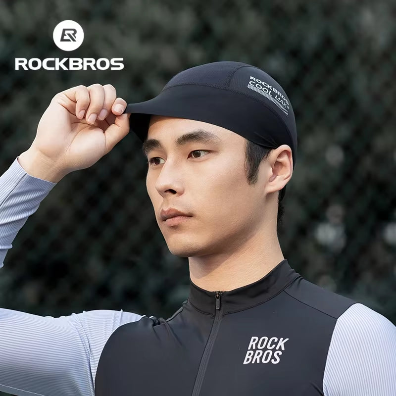 Cycling Cap Breathable Quick-Drying Helmet Hat Inner Cap UPF50 Sun Protection Sports Running Cap Summer Motorcycle Hats