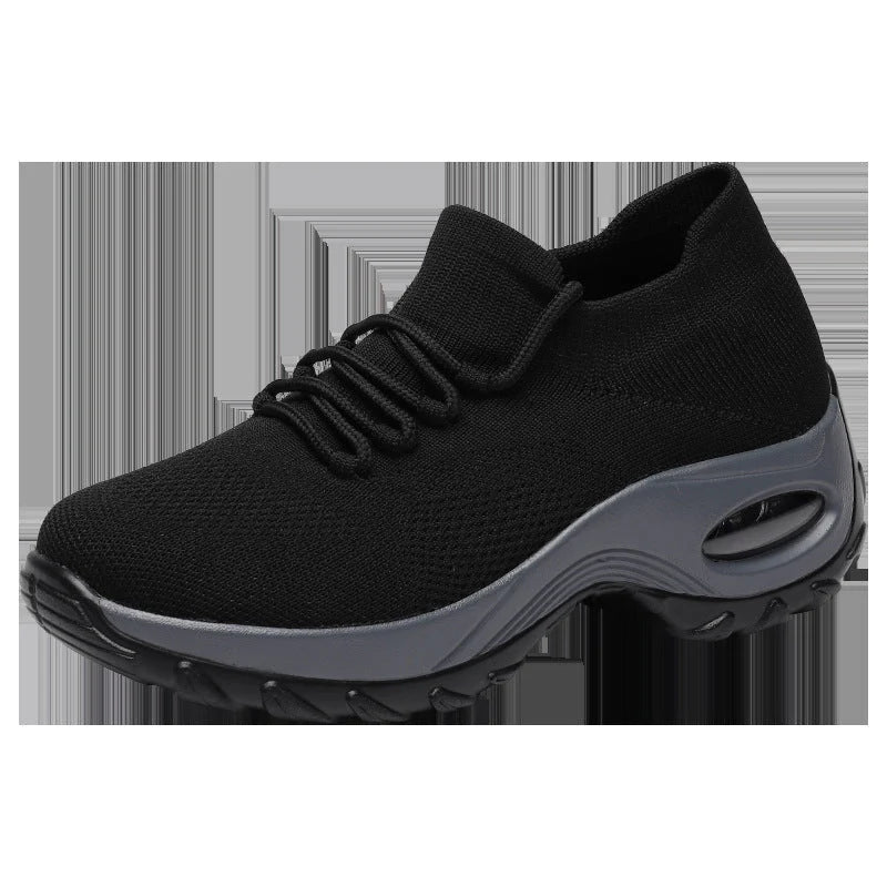 Sports Shoes Women Flying Knit Socks Shoes Shaking Shoes