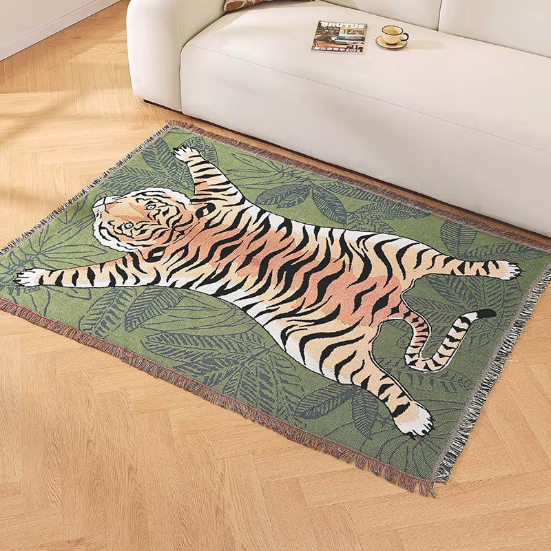 Beach Pink Blankets for Sofa Jacquard Leopard Blanket Knitted Throw Sofa Blanket Bedspread Sofa Cover Tapestry for Home Decor