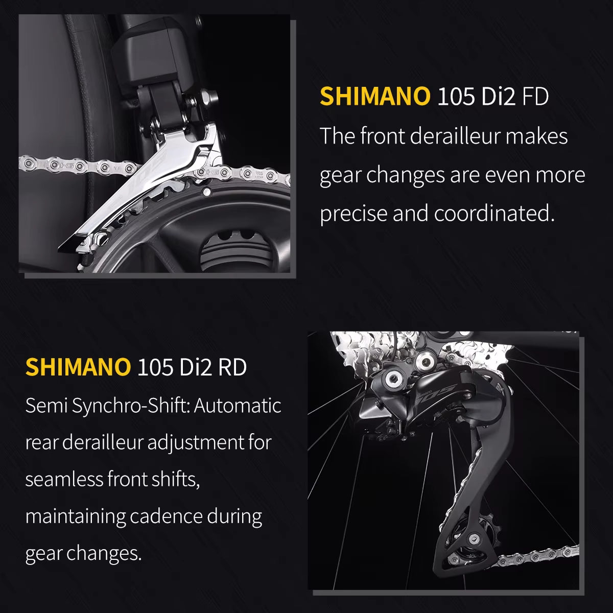 R7 Carbon Fiber Road Bike Carbon Frame, Handlebars, Fork Shimano Di2 R7170 24Speed Shift Kit, UCI CE Certified Adult Racing