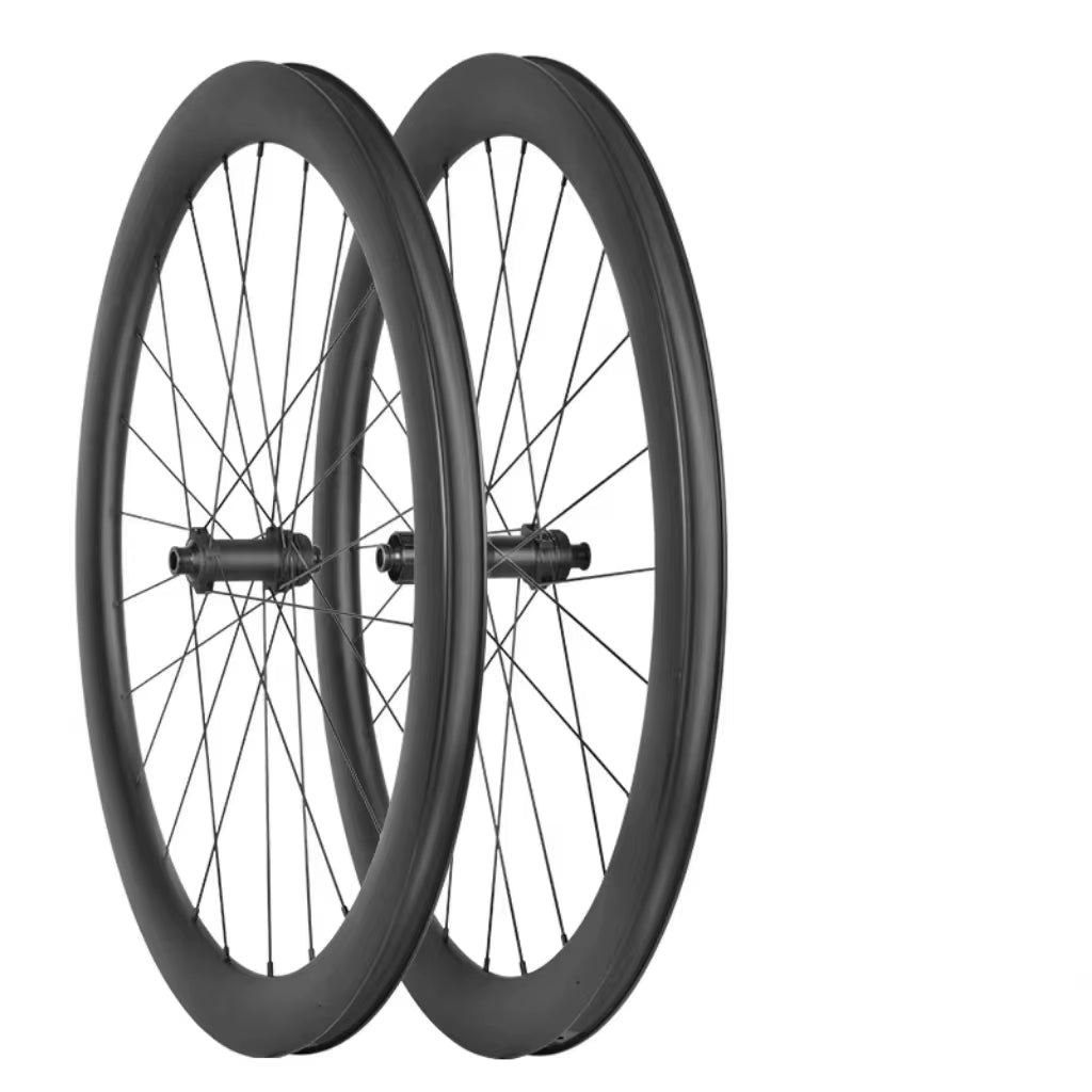Carbon Bike 700C 50Mm 45Mm Clincher Bicycle Wheel Disc Brake Powerway Hub Bicycle Wheels UD Surface