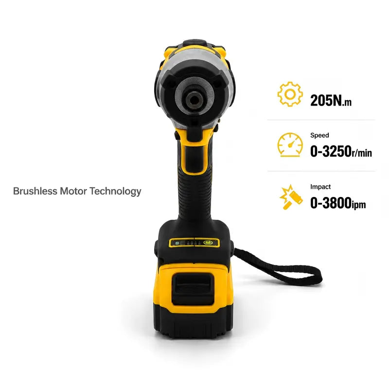 DEWALT DCF850 Impact Driver & DCF805 Hammer Drill Cordless Combo Set - High Torque, Dual Adjustable Variable Speeds, Lithium-Ion Heavy-Duty Power Tools with Charger for Construction Professionals