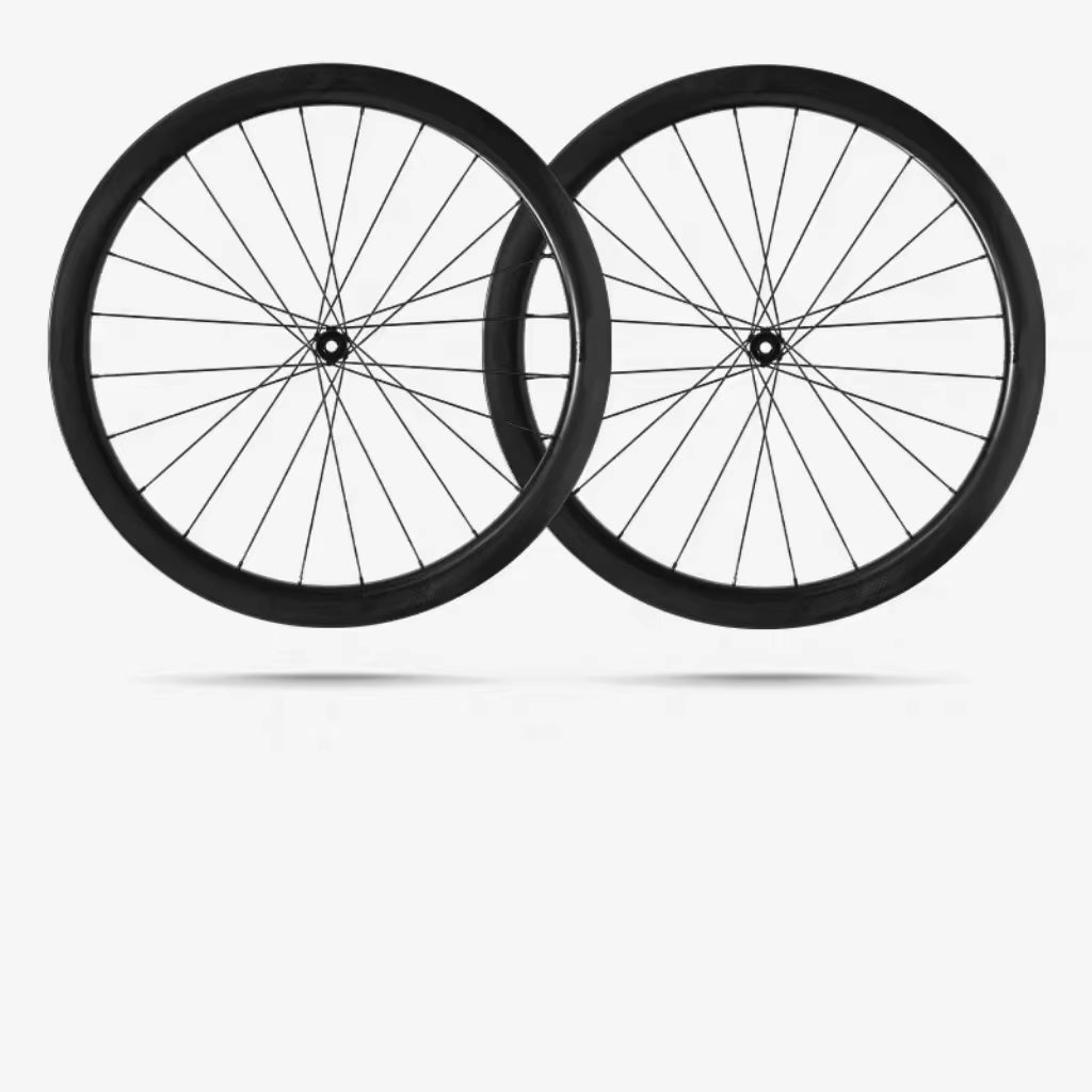 Carbon Bike 700C 50Mm 45Mm Clincher Bicycle Wheel Disc Brake Powerway Hub Bicycle Wheels UD Surface