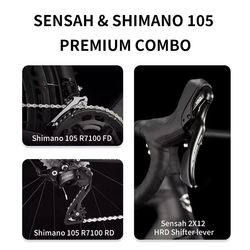 A7L PRO 26 New Low-Priced Carbon Fiber Road Bike with SHIMAN0 7120 Kit 24 Speed Lightweight 8.9Kg Road Bike Race Bike