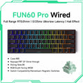 Monsgeek FUN60 Mechanical Keyboard Magnetic Switch 60% Gaming Keyboards Rapid Trigger 0.01Mm 8K ARGB HE/TMR Custom Keyboard
