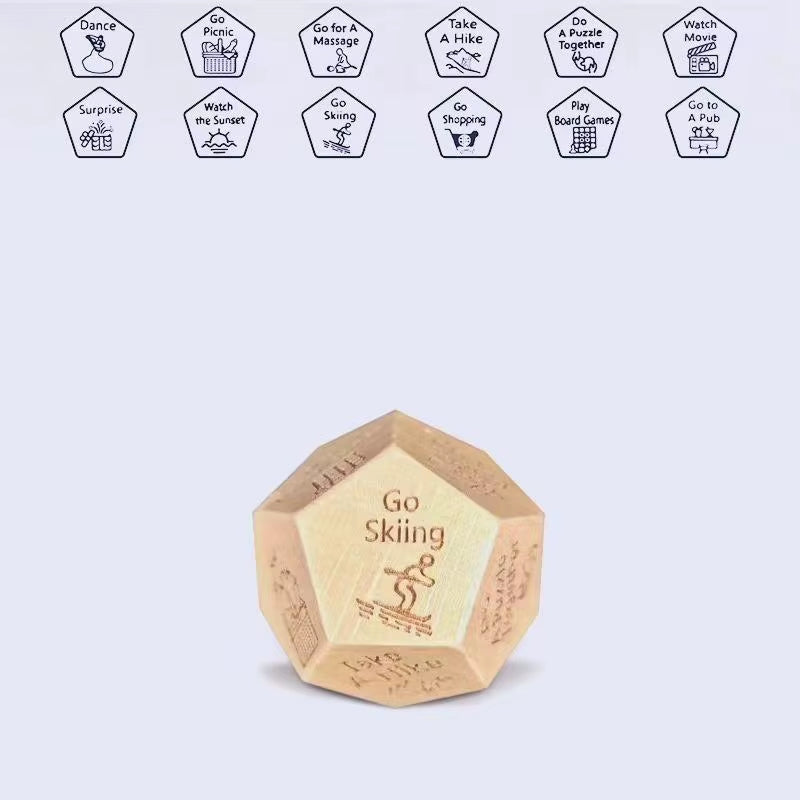 Dice for Her Him Couples Gift Ideas Food Decision Dice Games Christmas Birthday Valentines Day Gifts for Wife Husband