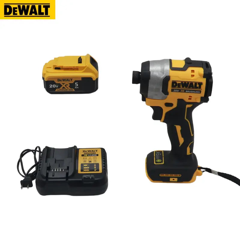 DEWALT DCF850 Impact Driver & DCF805 Hammer Drill Cordless Combo Set - High Torque, Dual Adjustable Variable Speeds, Lithium-Ion Heavy-Duty Power Tools with Charger for Construction Professionals