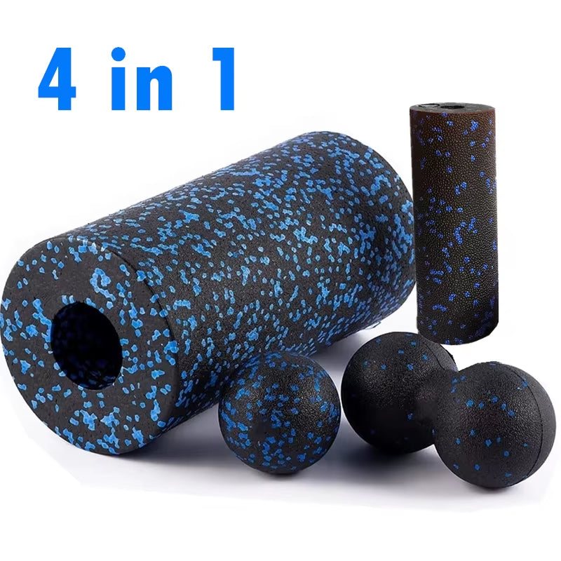 Fascia Massage Foam Rollers Fitness Balls Set EPP High Density Double Lacrosse Ball Yoga Column Deep Muscle Tissue Training