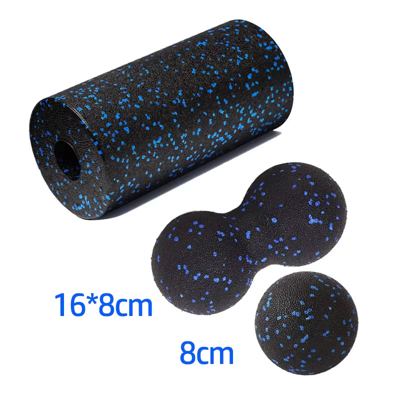 Fascia Massage Foam Rollers Fitness Balls Set EPP High Density Double Lacrosse Ball Yoga Column Deep Muscle Tissue Training