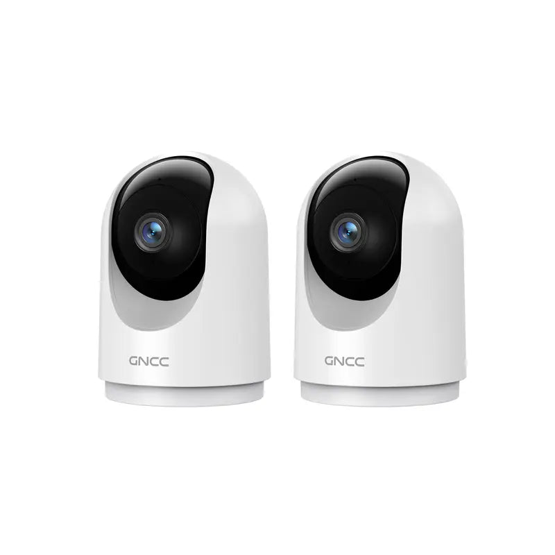 GNCC Quad HD 2K Wired Indoor Wifi Camera Digital - 360° View, 10X Zoom, Day/Night Vision, 2-Way Audio, Motion Detection, 2.4G Wifi, Local Sd/Cloud Storage, AC Power (100-240V), Works with Alexa & Google Home (Baby Monitor)