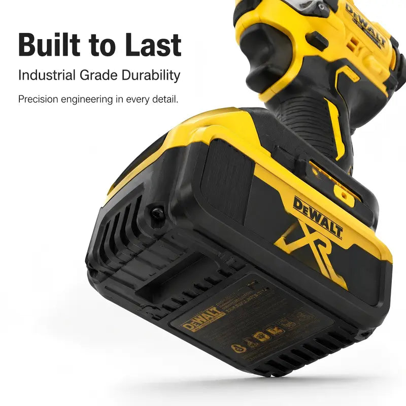 DEWALT DCF850 Impact Driver & DCF805 Hammer Drill Cordless Combo Set - High Torque, Dual Adjustable Variable Speeds, Lithium-Ion Heavy-Duty Power Tools with Charger for Construction Professionals