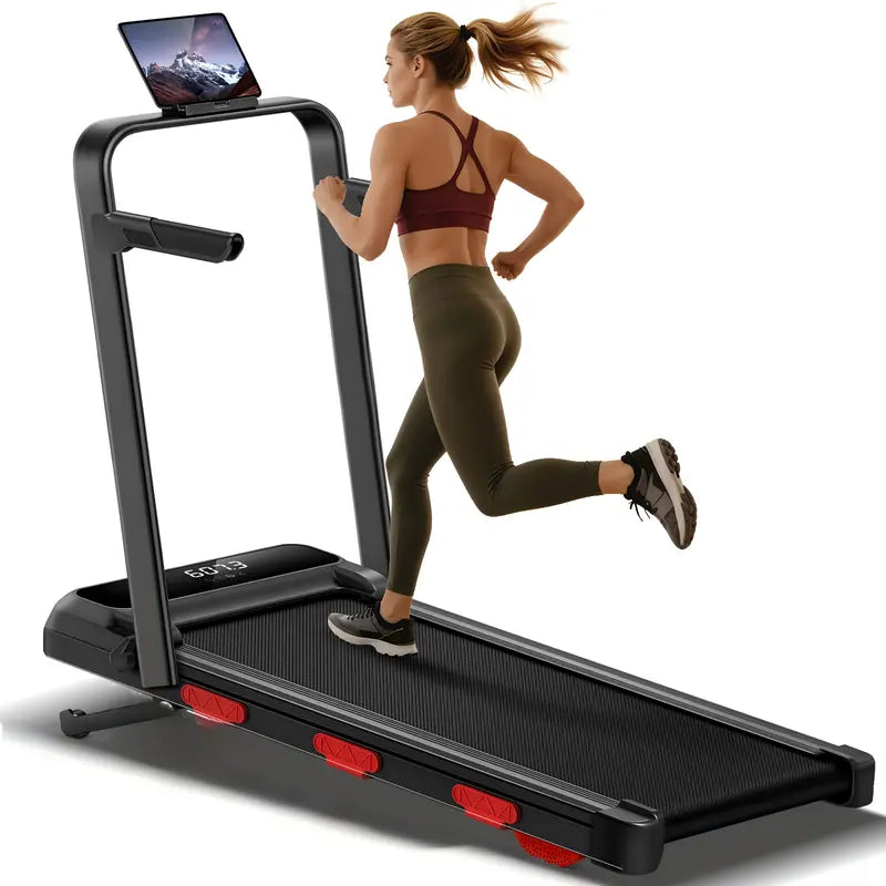 UMAY Auto Incline Treadmill with 3 LED Display | 3.0HP 300LBS Heavy Duty 10S Foldable Walking Pad | under Desk Home Office Workout | Compact Gym Machine for Men & Women Low-Noise Motor Indoor Exercise Equipment Tiktokshopbacktoschool