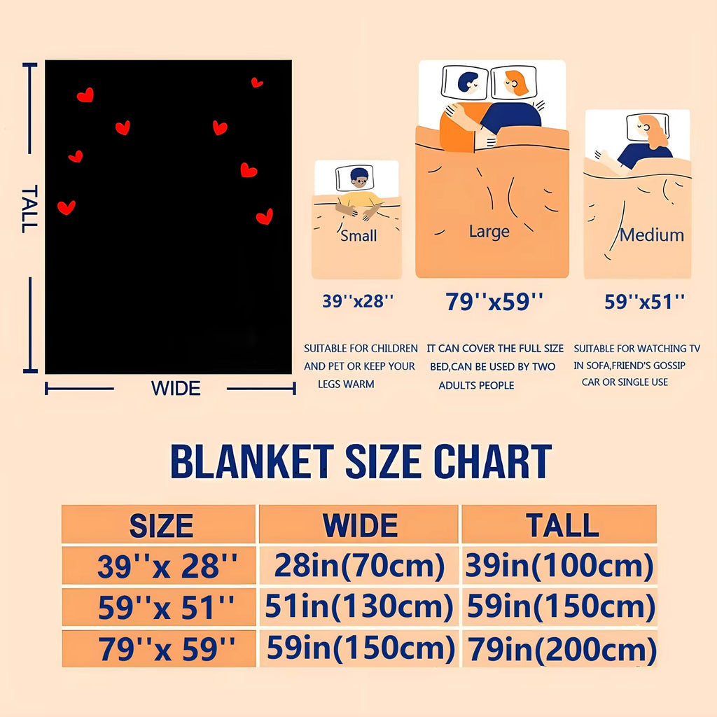 Heart Print Blanket Flannel Blanke Bed Sofa Travel Camping Super Soft Cozy Plush Blanket Love Print Blanket for All Seasons