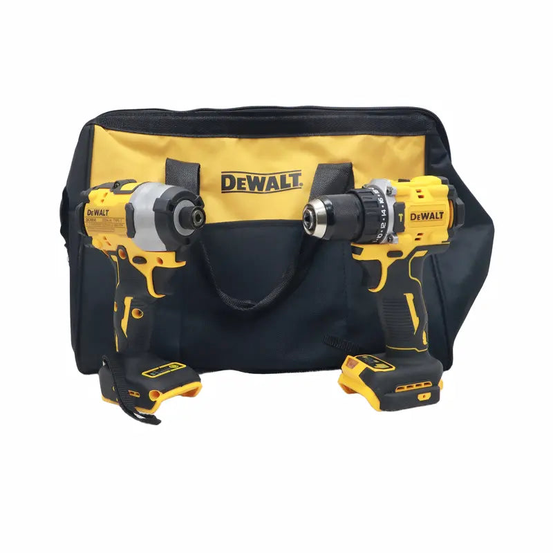 DEWALT DCF850 Impact Driver & DCF805 Hammer Drill Cordless Combo Set - High Torque, Dual Adjustable Variable Speeds, Lithium-Ion Heavy-Duty Power Tools with Charger for Construction Professionals