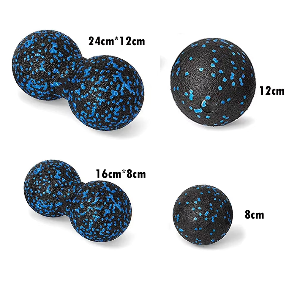 Fascia Massage Foam Rollers Fitness Balls Set EPP High Density Double Lacrosse Ball Yoga Column Deep Muscle Tissue Training