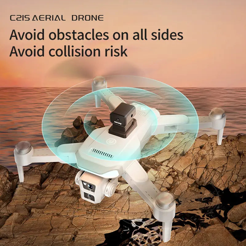 C21S Ultra 2026 Foldable GPS Drone, 4K UHD EIS Camera, 5G FPV, GPS Auto Return, Intelligent Obstacle Avoidance, Optical Flow Hover, 360° Flip, Dual Batteries – Easy-To-Fly Drone for Beginners & Adults