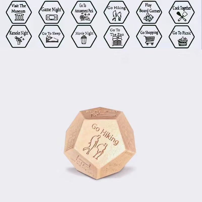 Dice for Her Him Couples Gift Ideas Food Decision Dice Games Christmas Birthday Valentines Day Gifts for Wife Husband