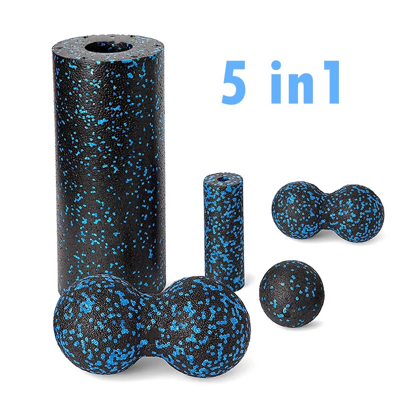 Fascia Massage Foam Rollers Fitness Balls Set EPP High Density Double Lacrosse Ball Yoga Column Deep Muscle Tissue Training